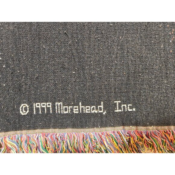 Vintage The Rug Barn Angel Tapestry Woven Throw Blanket 60x48 - Picture 4 of 8